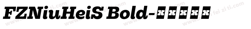 FZNiuHeiS Bold字体转换